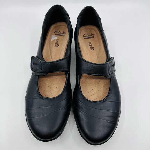 Clarks Collection WMNS Black MaryJane Kennon Style 15807 Slip On US Sz 10 Black - Picture 3 of 10